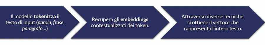 Il processo di generazione degli embeddings 